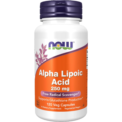 Now Alpha Lipoic Acid 250mg Veg 120 Capsules