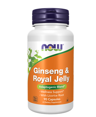 Now Foods Ginseng & Royal Jelly 90 Capsules