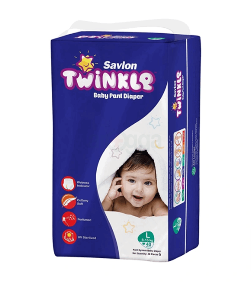 Savlon Twinkle Baby Pant Diaper Size L 8-15 kg