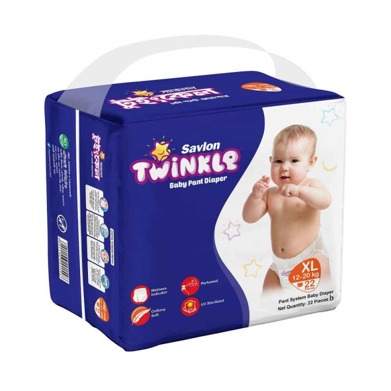Savlon Twinkle Baby Pant Diaper Size XL 12-20 kg