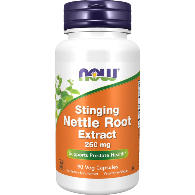 NOW Stinging Nettle Root Extract 250 mg 90 Veg Capsules
