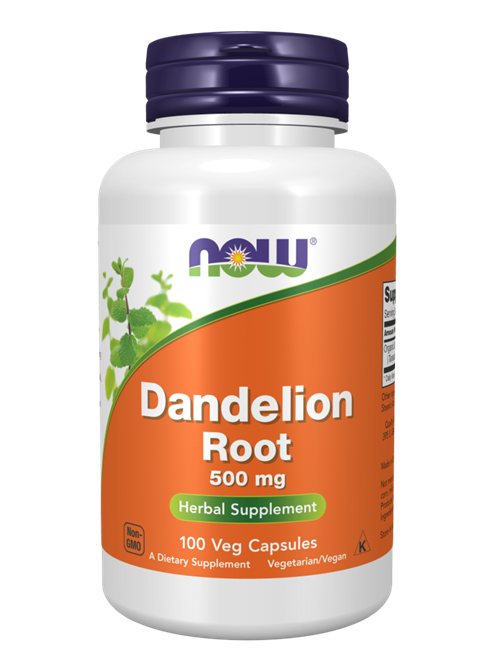 NOW Supplements, Dandelion Root (Taraxacum officinale) 500 mg, Herbal Supplement, 100 Veg Capsules