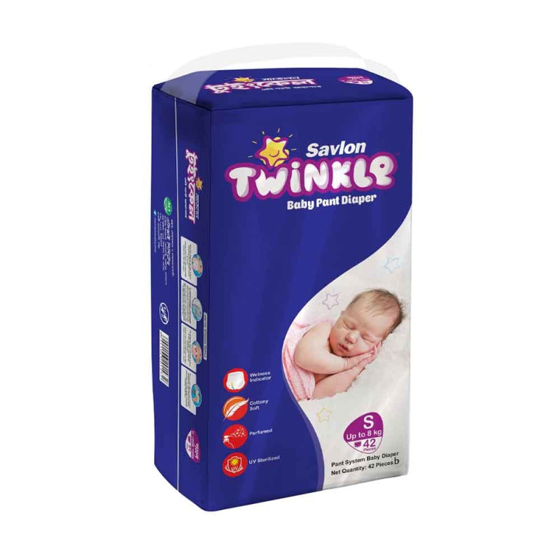 Savlon Twinkle Baby Pant Diaper Size S 0-8 kg