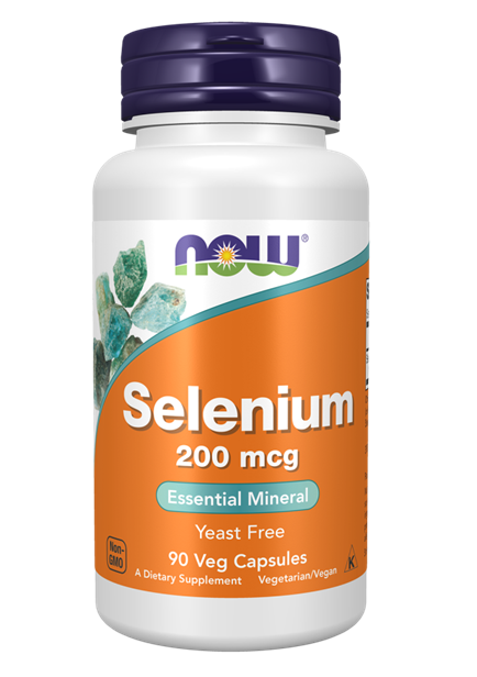 Now Foods, Selenium, 200 mcg, 90 Vegan Capsules, Laboratory Tested, Trace Element, Selenium, Gluten Free, Soy Free, Vegetarian