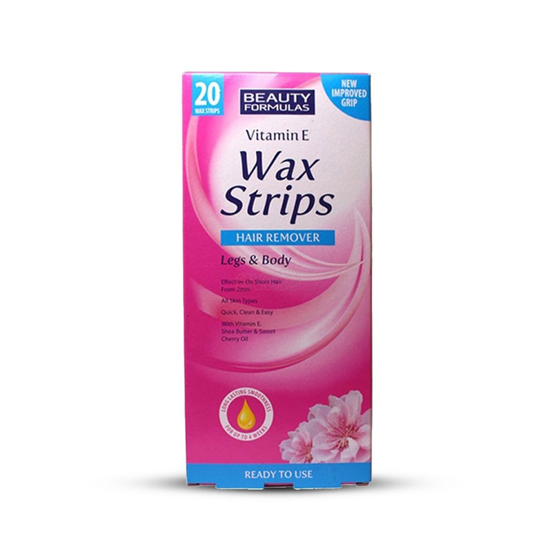Beauty Formulas Wax Strips Hair Remover Vitamin E