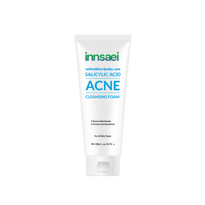 Innsaei Salicylic Acid Acne Cleansing Foam For All Skin Types